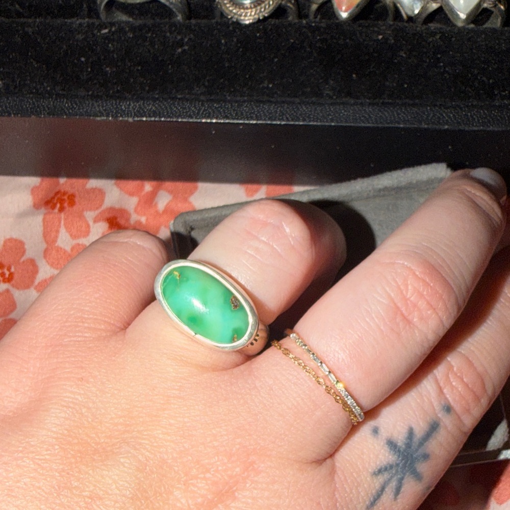 Silver Ring with Turquoise - Picture 3 of 3